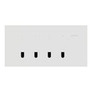 Clipsal Grid Plate and Cover, Clipsal Solis T Series, 4 Gang, Horizontal Brass Ebony Aluminium/ White Ceramic/ Living Brass- 1044TUA-LB, 1044TUA-EA, 1044TUA-WC