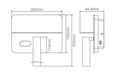 Domus Charge - 02 LED USB Charge Interior Wall Light 3000K Black / White 4.5W 240V IP40 - 22697, 22698 -Domus Lighting