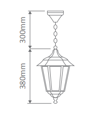 Domus GT-420 Turin Interior Pendant Beige / Black / Burgundy / Green / White 240V IP43 - 15410, 15111, 15412, 15413, 15415 - Domus Lighting