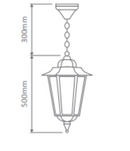 Domus GT-485 Turin Large Interior Pendant Beige / Black / Burgundy / Green / White 240V IP43 - 15500, 15501, 15502, 15503, 15505 - Domus Lighting