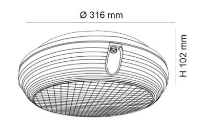 SAL MEMPHIS ROUND SL9719RD LED Weatherproof 4000K White 22W 240V IP65 - SL9719RD, SL9719RD/C - SAL Lighting