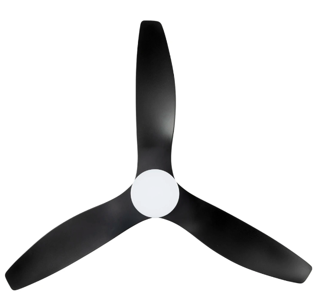 Brilliant Smart WiFi 52in. with Light Ceiling Fan Tri - White-White / Black-Black / Charcoal-Maple / White-Whitewash 18W 240V - 20918- Brilliant Lighting