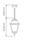 Domus GT-230 Paris Interior Pendant Beige / Black / Burgundy / Green / White 240V IP43 - 15110, 15111, 15112, 15113, 15115 - Domus Lighting