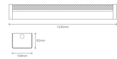 Domus Park-120 Diff 1200mm w/ Body LED Linear Batten Tri- 15/30W 240V IP20 - 66053, 66054, 66055