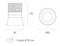 Trend MINILED XDR10 LED Downlights 3000K 4000K White/Black/Silver 10W 180-265V IP65 - XDR103, XDR104