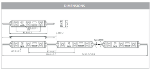 Havit Signage Modules LED Strip and Channels 5500K 0.72W 12V IP65 - HV9794-IP65-10-5K - Havit Lighting