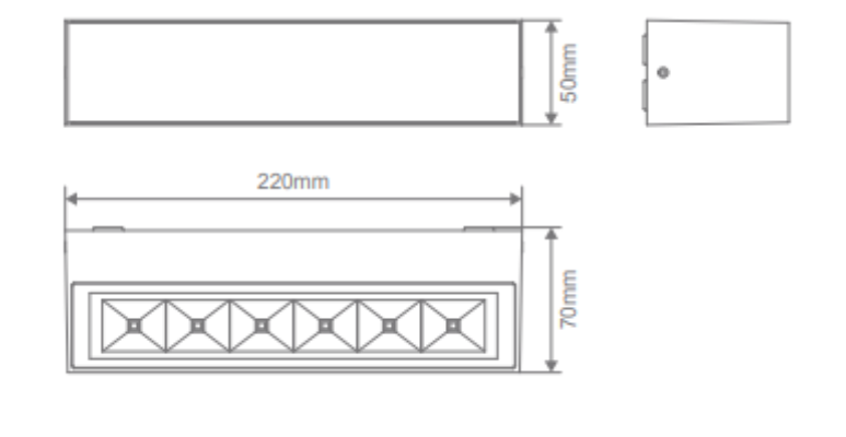 Dash-13 RCT 13W WB 240V IP65 Wall Light Dark Grey in Warm White or White Colour Temperature