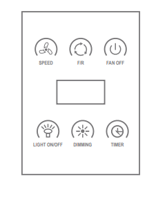 Domus CFA-WC1 DC Wall Controller To Suit Ceiling Fans 240V - 60110 - Domus Lighting