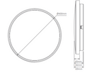 Domus Easy-400mm Round Dimmable LED Oysters Tri - White 25W 240V IP54 - 20956 - Domus Lighting