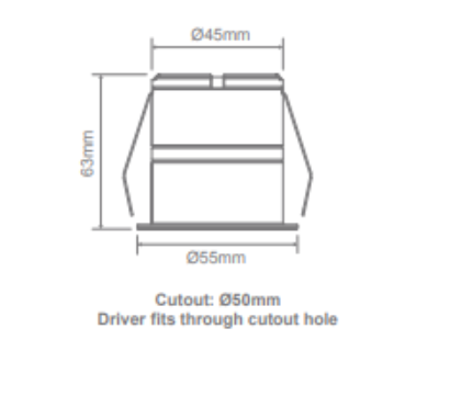 Domus Pico-7 Mini Round Dimmable LED Downlight Kit Tri - White 7W 240V IP54 - 21582, 21665 - Domus Lighting