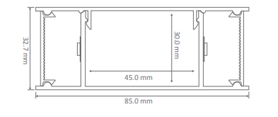 Domus LUMALINE-2-600 Up and Down LED Interior Wall Light Tri - Matt Black 240V IP20 - 23610, 23612, 23614- Domus Lighting