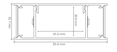 Domus LUMALINE-2-900 Up or Down LED Interior Wall Light Tri - Matt Black 240V IP20 - 23660, 23662, 23664- Domus Lighting