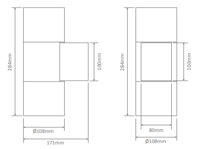 Domus Piper-2 Round Exterior Wall Lights 3000K 5000K White 20W 240V IP65 - 49222, 49223, 49225 - Domus Lighting