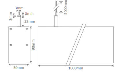 Domus Max-50 Two Way Interior Pendant Profile 3000K 4000K White 34.6W 240V IP20 - Max-50 - Domus Lighting