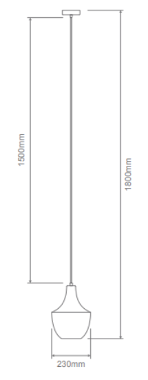Domus Sail Glass Interior Pendant Clear / Smoke / Amber 240V IP20 - 22753, 22754, 22755 - Domus Lighting
