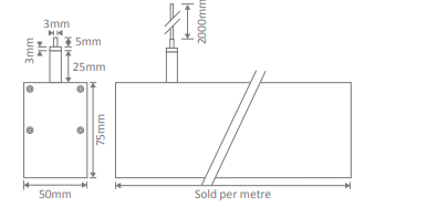 Domus Max-50 Linear Interior Pendant Aluminium 3000K 4000K 21W IP20 - 22460, 22461 -Domus Lighting