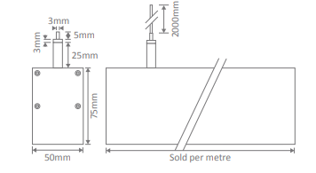 Domus Max-50 Linear Interior Pendant 3000K 4000K White 21W 240V IP20 - 22478, 22479 - Domus Lighting