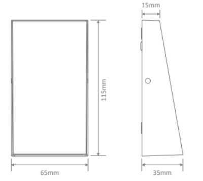 Edge 4W LED Step IP65 240V Wall Light Dark Grey in Warm White or White Colour Temperature