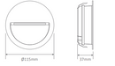 Domus Zac-4 Round Recessed Garden Step and Up Lights 3000K 5000K White 4W 240V IP65 - 19733, 19734 - Domus Lighting