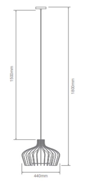 Domus Sands Timber Interior Pendant Natural Plywood 240V IP20 - 22749