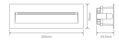 Domus Zac-8W Recessed Wall Lights 3000K 5000K White 8W 240V IP65 - 19766, 19767 - Domus Lighting