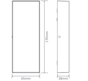 Domus Edge Exterior Wall Lights 3000K 5000K Black 8W 240V IP65 - 19684, 19685 - Domus Lighting