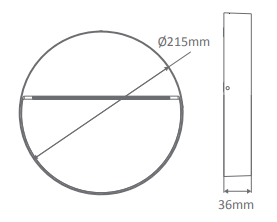 Domus Zeke-9 Round Surface Mounted LED Exterior Step Lights 3000K 5000K Black 9W 12V IP65 - 19870, 19871