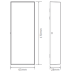 Edge 8W LED Step IP65 240V Wall Light Dark Grey in Warm White or White Colour Temperature