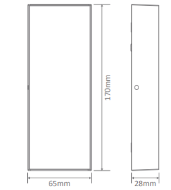 Domus Edge Exterior Wall Lights 3000K 5000K Dark Grey 8W 240V IP65 - 19686, 19687 - Domus Lighting