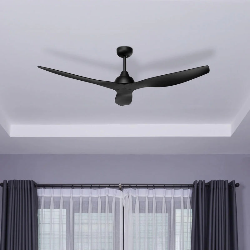 Brilliant BAHAMA- 52in. Ceiling Fan Black-Black 32W 240V - 19587/06