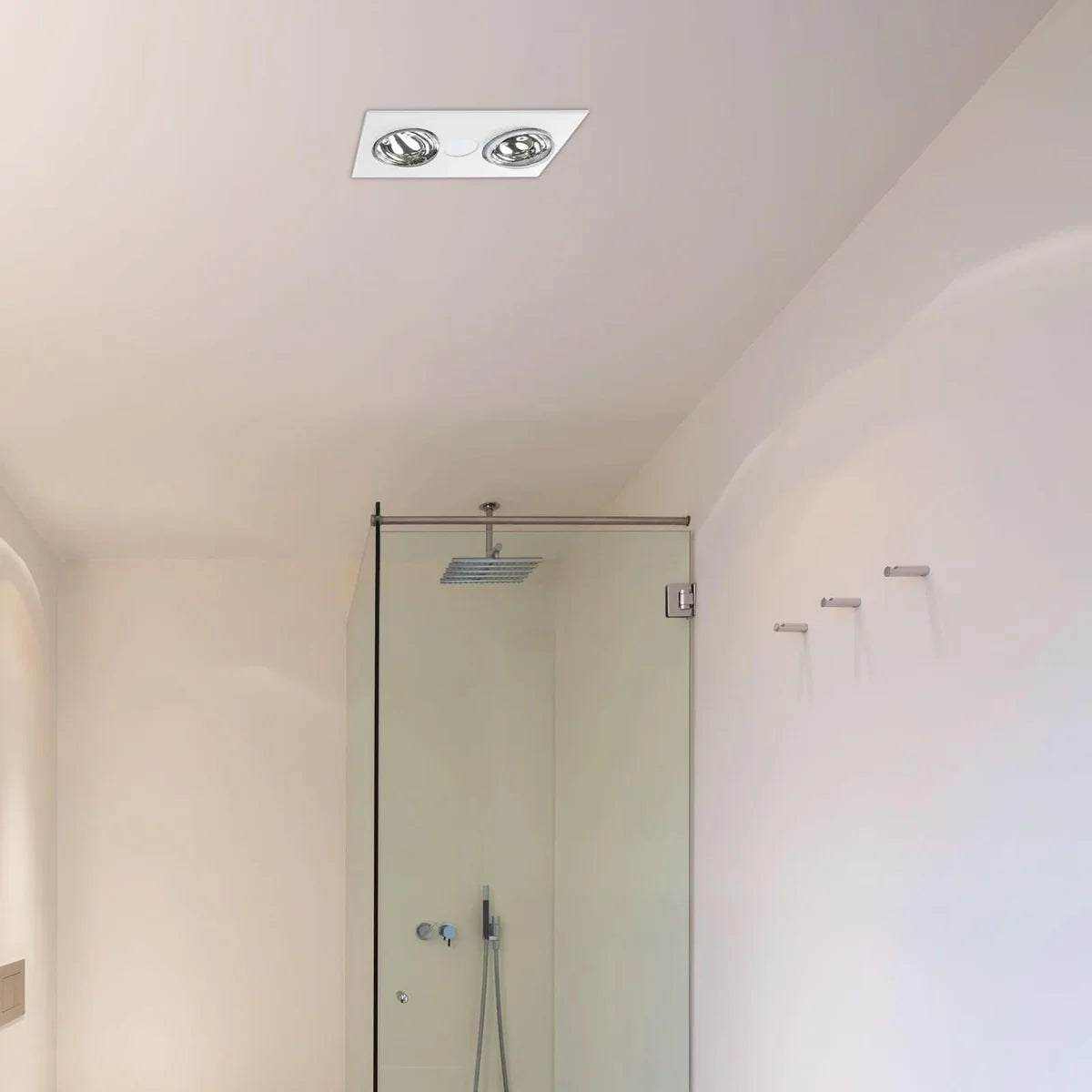 Brilliant HORIZON- LED 2-Light Bathroom Mate Ceiling Fan Tri- White 75W 240V - 19847/05