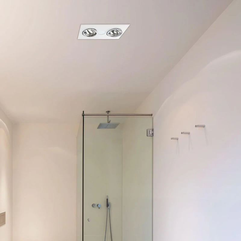 Brilliant HORIZON- LED 2-Light Bathroom Mate Ceiling Fan Tri- White 75W 240V - 19847/05