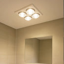 Brilliant HORIZON- LED 4 Light Bathroom Mate Tri- White/ Silver 9W 240V - 19849/05