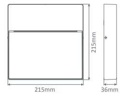 Domus Zeke-9 Square Surface Mounted Garden Step and Up Lights 3000K 5000K White 9W 12V IP65 - 19876, 19877- Domus Lighting