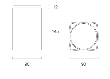 Trend Surface XSI15 LED Downlights 3000K 4000K Black / White 15W 220-240V IP20 - XSI153, XSI154 - Trend Lighting