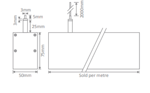 Domus Max-50 Linear Interior Pendant 3000K 4000K Aluminium 31.2W 240V IP20 - 22463, 22464 - Domus Lighting