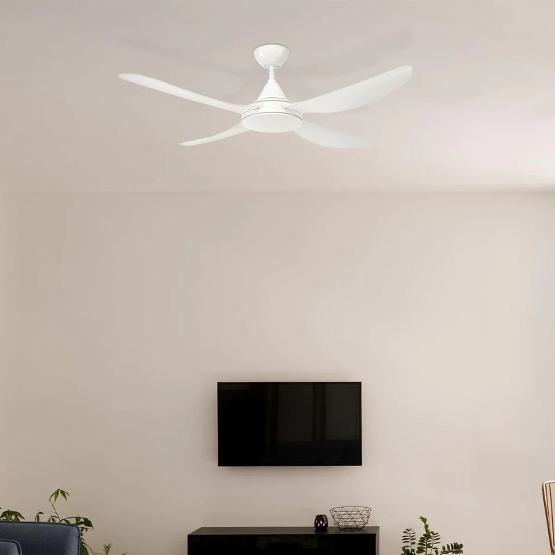 Brilliant VECTOR- 52in. with Ezy-Fit Blades Ceiling Fan White 50W 240V - 20167/05
