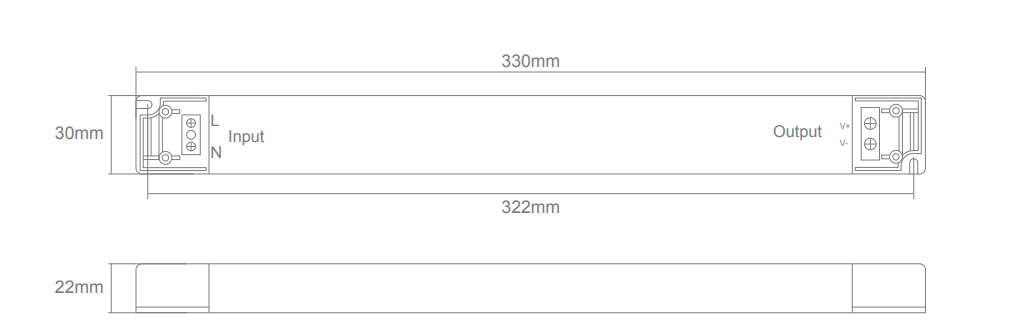 Domus 5 IN 1 Dimmable Linear Driver White 30W/ 60W/ 100W 24V IP20 - 20182, 20183, 20184