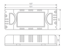 Domus NON-DIM DRIVER Accessories White 20W/ 30W/ 60W/ 100W 24V IP20 - 20208, 20209, 20211, 20213