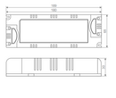 Domus  Dimmable Driver Accessories White 20W/ 30W/ 60W/ 100W 24V IP20 - 20216, 20217, 20219, 20221