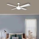 Brilliant TEMPEST LED- 52in. with Light Ceiling Fan Tri- White/ Black/ Brushed Chrome 50W 240V - 20580/13, 20580/06, 20580/05