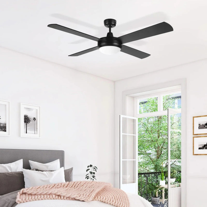 Brilliant TEMPEST LED- 52in. with Light Ceiling Fan Tri- White/ Black/ Brushed Chrome 50W 240V - 20580/13, 20580/06, 20580/05