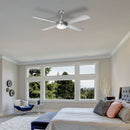 Brilliant TEMPEST LED- 52in. with Light Ceiling Fan Tri- White/ Black/ Brushed Chrome 50W 240V - 20580/13, 20580/06, 20580/05