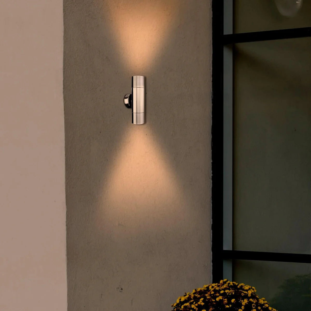 Brilliant SEAFORD - Up/Down Exterior Wall Lights 3000K 316 Stainless Steel 4W 240V IP65 - 20607/16