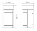 Domus Miley-10 Exterior Wall Lights Tri - Black / White 10W 240V IP65 - 22664, 22665 - Domus Lighting