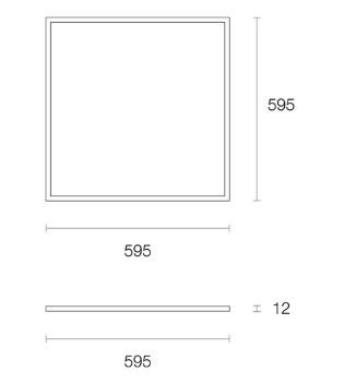 Trend Skylyte PL0601 LED Panels and Troffers Tri - White 30W 200-240V IP20 - PL0601 - Trend Lighting