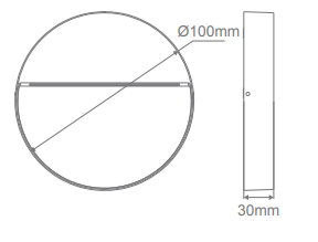 Domus Zeke-4 Round Surface Mounted LED Exterior Step Lights 3000K 5000K Dark Grey 4W 12V IP65 - 19842, 19843