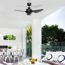 Brilliant COMO- 36in. with ABS Blades Ceiling Fan Matt Black/ Matt Titanium 50W 240V- 21341/06, 21341/77