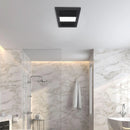 Brilliant SOLACE-XL 4-in-1 Bathroom Heater Ceiling Fan Tri- Matt White/ Matt Black 60W 220-240V - 21785/06, 21785/05