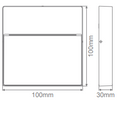 Domus Zeke-4 Square Surface Mounted Garden Step and Up Lights 3000K 5000K Black 4W 12V IP65 - 19854, 19855- Domus Lighting